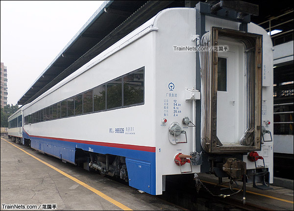 2014年2月。广州机务段。配属广铁广段的WX25T（200km/h）轨道检查车。（图/范国平）