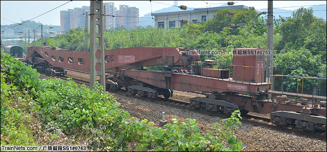 2013年8月。广东韶关。D36型落下孔长大货车。（图/广铁韶段SS1#0763）