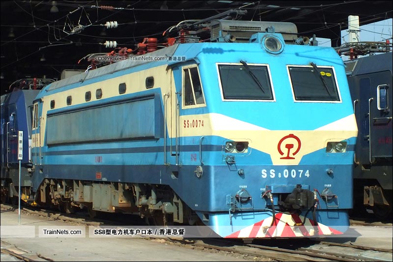 2015年7月13日。北京西机务段。SS8-0074。(图/香港总督)