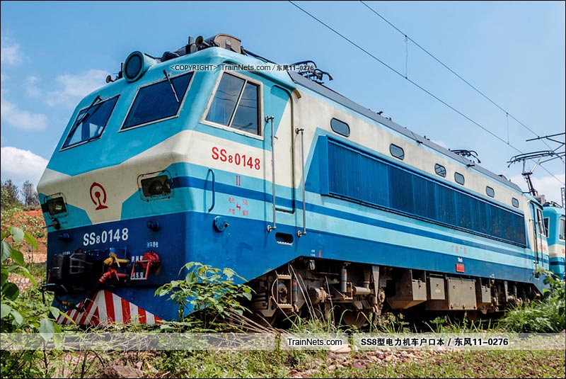 2016年04月18日。赣州折返段。SS8-0148。(图/东风11-0276)