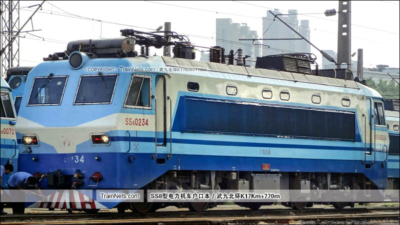 2013年08月24日。武客機。SS8-0234。(图/武九北环K17Km+770m)
